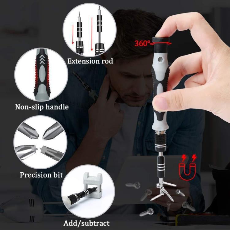 122 in 1 Precision Magnetic Screwdriver Kit(White) - Screwdriver Set by PMC TechLife | Online Shopping South Africa | PMC TechLife | Buy Now Pay Later Mobicred
