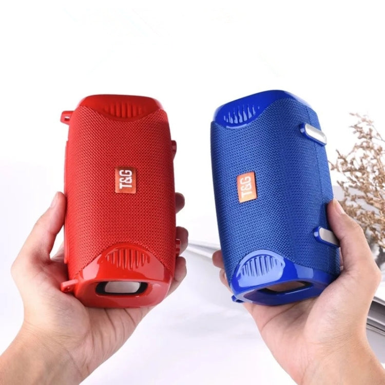 T&G TG532 10W Wireless Bluetooth Speaker Waterproof Portable Outdoor Mini Column Box Loudspeaker with FM Radio(Red) - Desktop Speaker by T&G | Online Shopping South Africa | PMC Jewellery | Buy Now Pay Later Mobicred