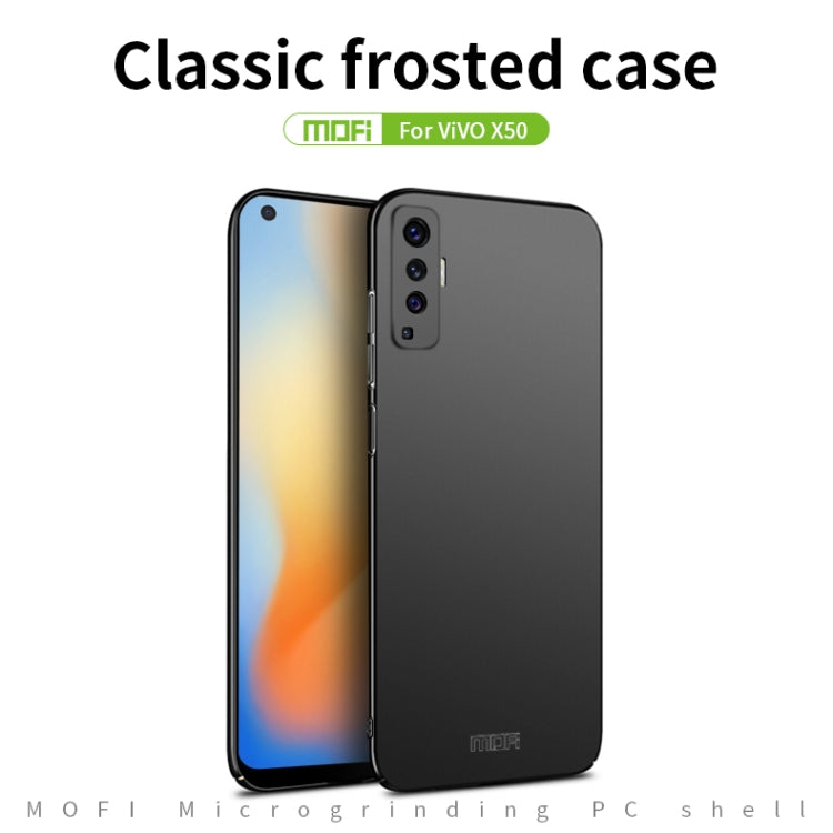 For Vivo X50 MOFI Frosted PC Ultra-thin Hard Case(Red) - vivo Cases by MOFI | Online Shopping South Africa | PMC TechLife