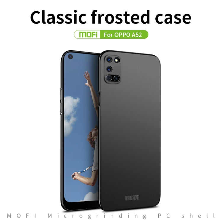 For OPPO A52 MOFI Frosted PC Ultra-thin Hard Case(Blue) - OPPO Cases by MOFI | Online Shopping South Africa | PMC Jewellery