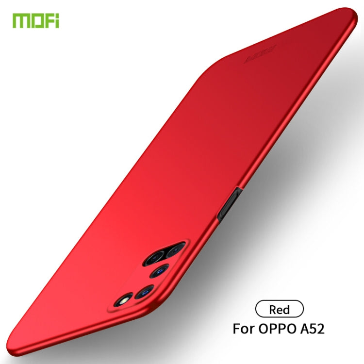 For OPPO A52 MOFI Frosted PC Ultra-thin Hard Case(Red) - OPPO Cases by MOFI | Online Shopping South Africa | PMC TechLife