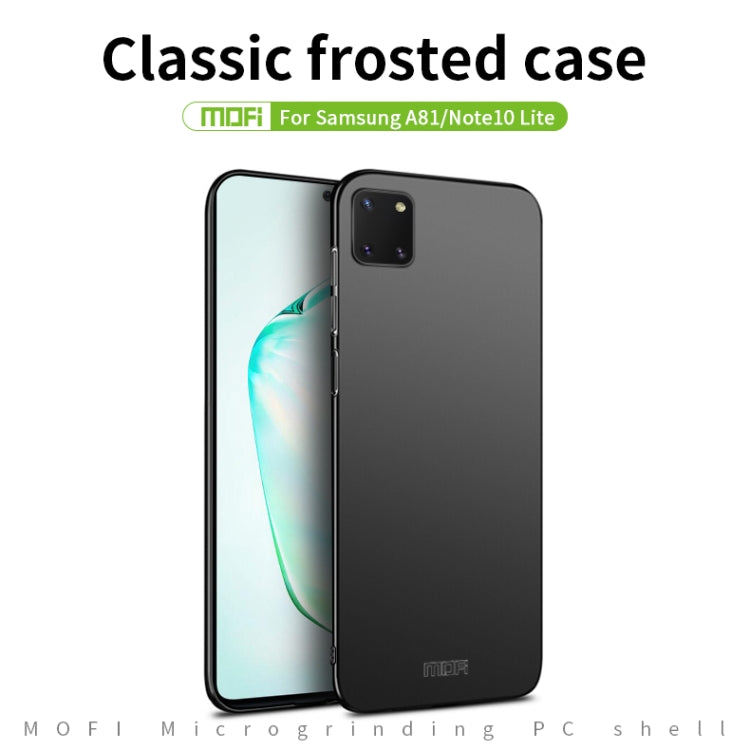 For Samsung Galaxy A81/Note10Lite MOFI Frosted PC Ultra-thin Hard C(Black) - Galaxy Phone Cases by MOFI | Online Shopping South Africa | PMC TechLife