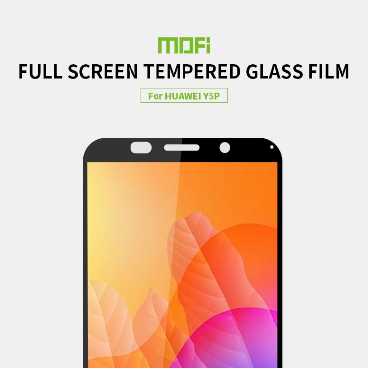 For Huawei Y5P/Y5 Prime MOFI 9H 2.5D Full Screen Tempered Glass Film(Black) - Huawei Tempered Glass by MOFI | Online Shopping South Africa | PMC Jewellery