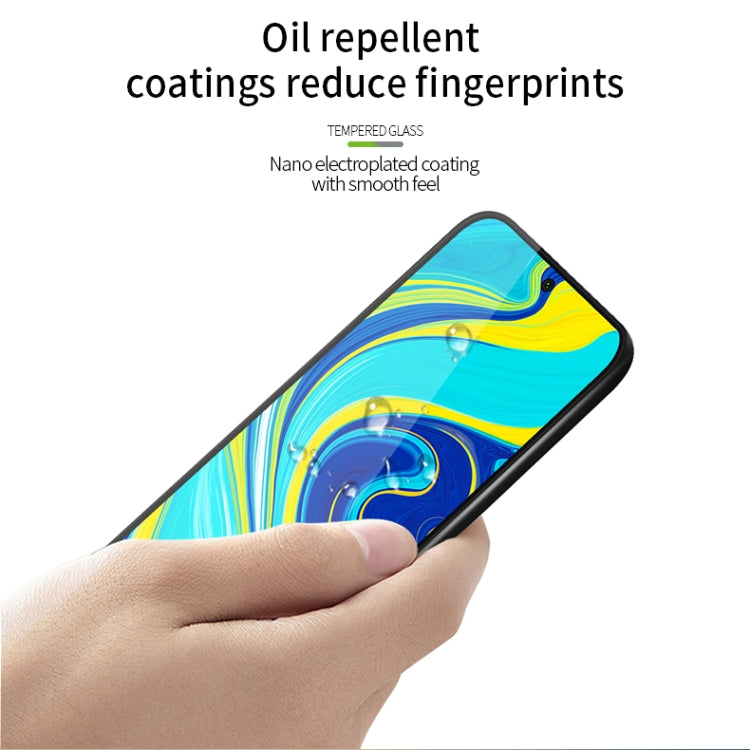 For Xiaomi Redmi Note 9 MOFI 9H 3D Explosion-proof Curved Screen Tempered Glass Film(Black) -  by MOFI | Online Shopping South Africa | PMC TechLife