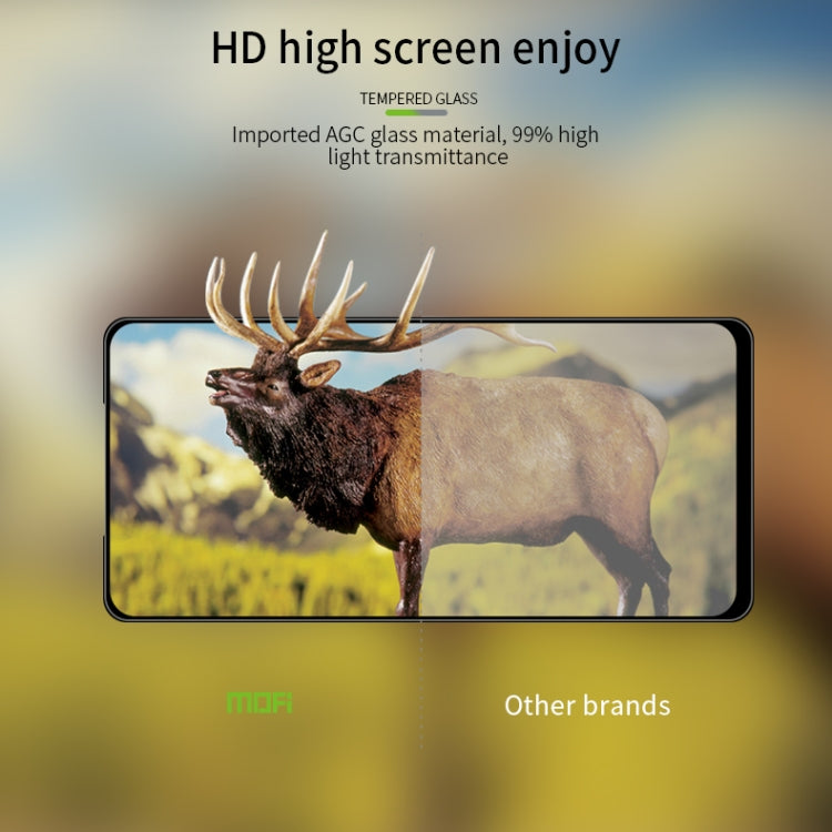 For Xiaomi Redmi Note 9 MOFI 9H 3D Explosion-proof Curved Screen Tempered Glass Film(Black) -  by MOFI | Online Shopping South Africa | PMC TechLife