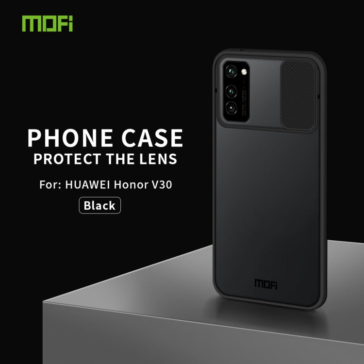 For Huawei HonorV30 MOFI Xing Dun Series PC + TPU Anti-peep Waterproof And Anti-drop All-inclusive Protective Shell, Translucent Frosted(Black) - Huawei Cases by MOFI | Online Shopping South Africa | PMC Jewellery