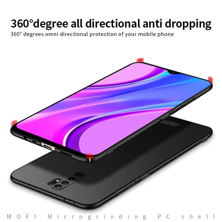 For Xiaomi Redmi 9 MOFI Frosted PC Ultra-thin Hard Case(Black) - Xiaomi Cases by MOFI | Online Shopping South Africa | PMC Jewellery