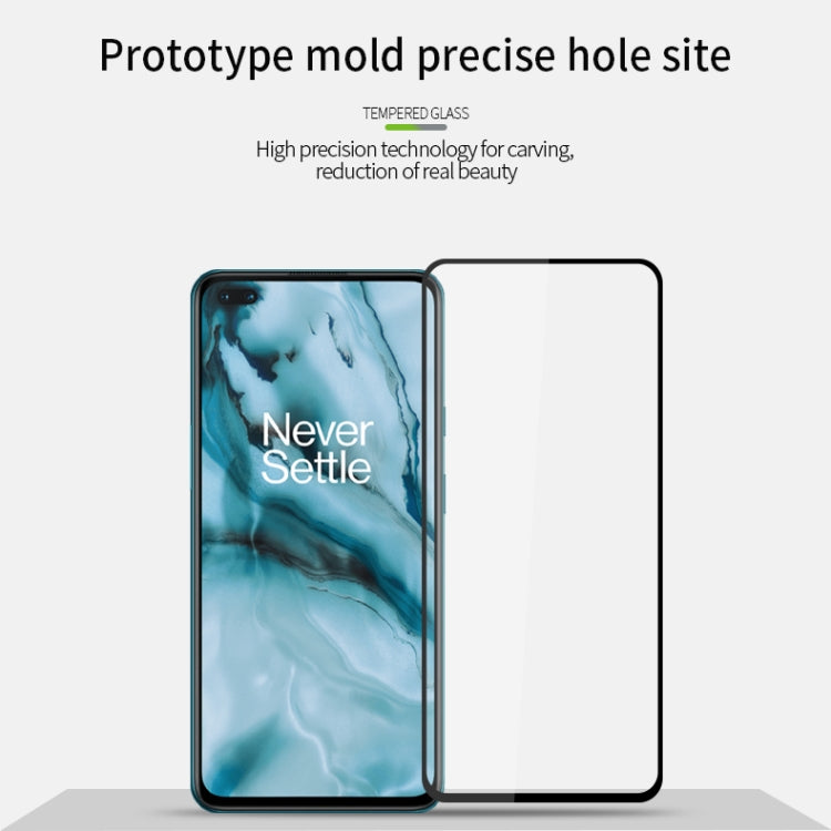 For Oneplus Nord MOFI 9H 2.5D Full Screen Tempered Glass Film(Black) - OnePlus Tempered Glass by MOFI | Online Shopping South Africa | PMC Jewellery