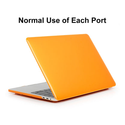 ENKAY Hat-Prince 3 in 1 For MacBook Pro 13 inch A2289 / A2251 (2020) Crystal Hard Shell Protective Case + US Version Ultra-thin TPU Keyboard Protector Cover + Anti-dust Plugs Set(Orange) - MacBook Pro Cases by ENKAY | Online Shopping South Africa | PMC Jewellery | Buy Now Pay Later Mobicred