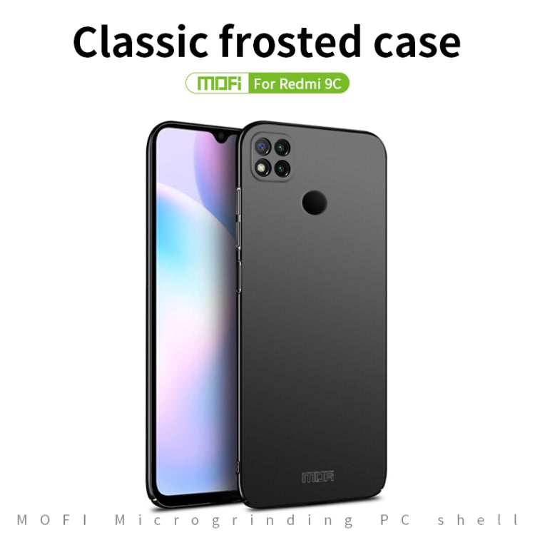 For Xiaomi Redmi 9C MOFI Frosted PC Ultra-thin Hard Case(Blue) - Xiaomi Cases by MOFI | Online Shopping South Africa | PMC Jewellery