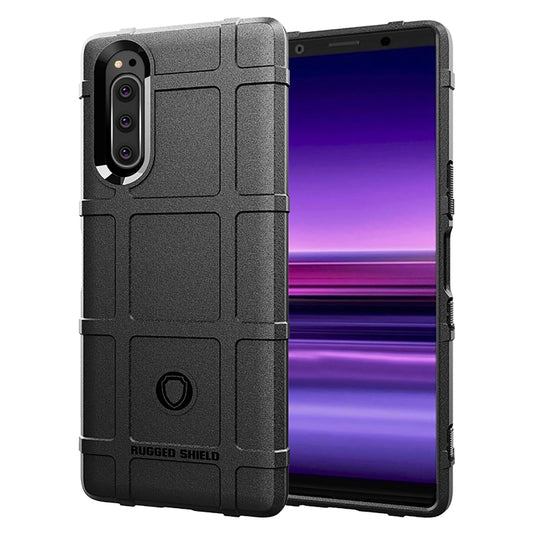 For Sony Xperia 5 II Full Coverage Shockproof TPU Case(Black) - Sony Cases by PMC Jewellery | Online Shopping South Africa | PMC Jewellery