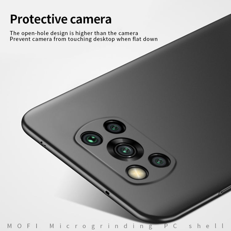 For Xiaomi POCO X3/X3 NFC MOFI Frosted PC Ultra-thin Hard Case(Blue) - Xiaomi Cases by MOFI | Online Shopping South Africa | PMC TechLife