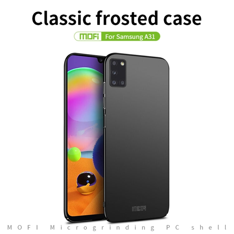 For Samsung Galaxy A31 MOFI Frosted PC Ultra-thin Hard Case(Black) - Galaxy Phone Cases by MOFI | Online Shopping South Africa | PMC Jewellery