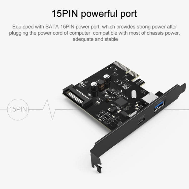 ORICO PA31-AC 2 Port USB3.1 PCI-E Adapter - free shipping - PMC Jewellery - Order now!