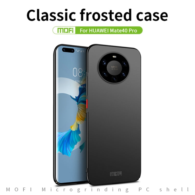 For Huawei Mate 40 Pro MOFI Frosted PC Ultra-thin Hard Case(Black) - Huawei Cases by MOFI | Online Shopping South Africa | PMC TechLife | Buy Now Pay Later Mobicred
