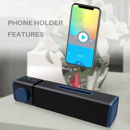 New Rixing NR4023 TWS Wireless Stereo Bluetooth Speaker, Support TF Card & MP3 & FM & Hands-free Call & 3.5mm AUX(Black) - Desktop Speaker by NewRixing | Online Shopping South Africa | PMC Jewellery | Buy Now Pay Later Mobicred