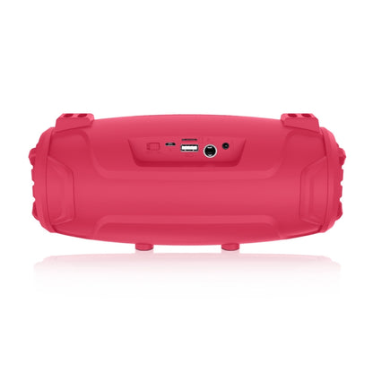 NewRixing NR3026M TWS Outdoor Portable K-song Bluetooth Speaker with Shoulder Strap & Microphone, Support TF Card / FM(Red) - Desktop Speaker by NewRixing | Online Shopping South Africa | PMC Jewellery | Buy Now Pay Later Mobicred