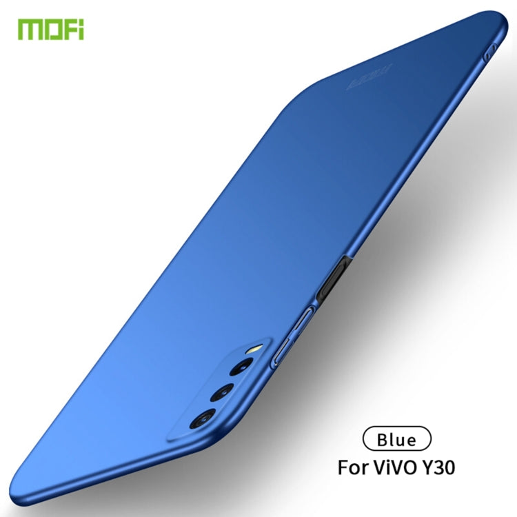 For vivo Y30 MOFI Frosted PC Ultra-thin Hard Case (Blue) - vivo Cases by MOFI | Online Shopping South Africa | PMC Jewellery