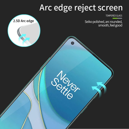 For OnePlus 8T MOFI 9H 2.5D Full Screen Tempered Glass Film(Black) - OnePlus Tempered Glass by MOFI | Online Shopping South Africa | PMC Jewellery