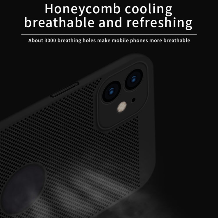 For iPhone 12 mini MOFi Honeycomb Texture Breathable PC Shockproof Protective Back Cover Case (Gold) - iPhone 12 mini Cases by MOFI | Online Shopping South Africa | PMC TechLife | Buy Now Pay Later Mobicred