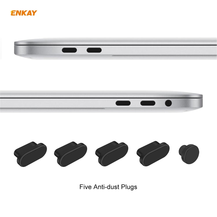 ENKAY 3 in 1 Crystal Laptop Protective Case + US Version TPU Keyboard Film + Anti-dust Plugs Set for MacBook Pro 13.3 inch A1708 (without Touch Bar)(Transparent) - MacBook Pro Cases by ENKAY | Online Shopping South Africa | PMC Jewellery | Buy Now Pay Later Mobicred