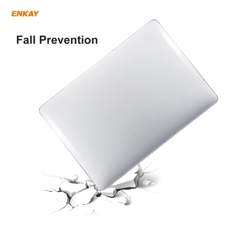 ENKAY 3 in 1 Crystal Laptop Protective Case + EU Version TPU Keyboard Film + Anti-dust Plugs Set for MacBook Pro 13.3 inch A1706 / A1989 / A2159 (with Touch Bar)(Black) - MacBook Pro Cases by ENKAY | Online Shopping South Africa | PMC Jewellery | Buy Now Pay Later Mobicred