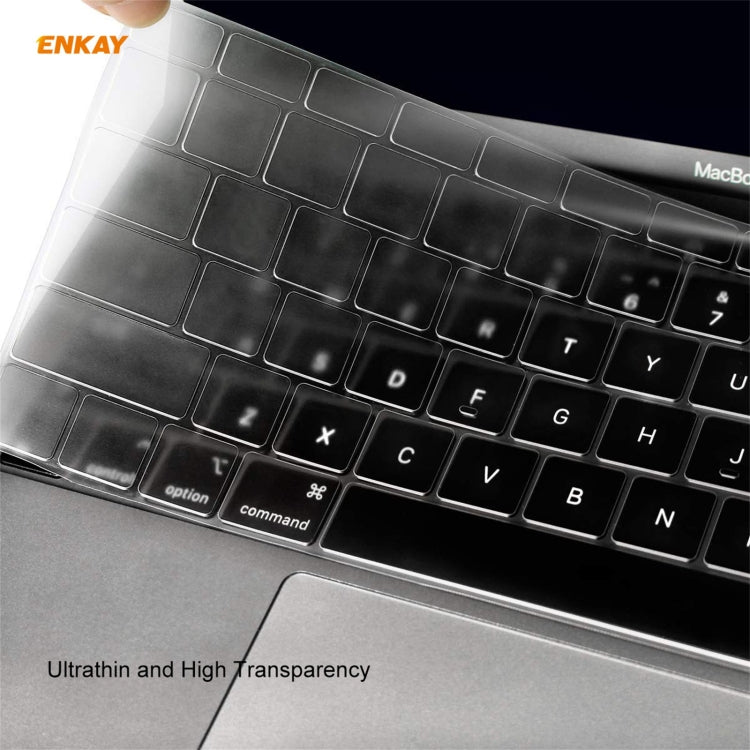 ENKAY 3 in 1 Matte Laptop Protective Case + EU Version TPU Keyboard Film + Anti-dust Plugs Set for MacBook Pro 13.3 inch A1706 / A1989 / A2159 (with Touch Bar)(Grey) - MacBook Pro Cases by ENKAY | Online Shopping South Africa | PMC Jewellery | Buy Now Pay Later Mobicred