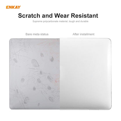 ENKAY 3 in 1 Crystal Laptop Protective Case + US Version TPU Keyboard Film + Anti-dust Plugs Set for MacBook Pro 13.3 inch A1706 / A1989 / A2159 (with Touch Bar)(Orange) - MacBook Pro Cases by ENKAY | Online Shopping South Africa | PMC Jewellery | Buy Now Pay Later Mobicred