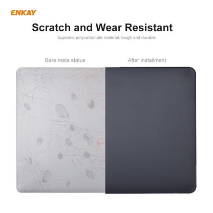 ENKAY 3 in 1 Matte Laptop Protective Case + US Version TPU Keyboard Film + Anti-dust Plugs Set for MacBook Pro 15.4 inch A1707 & A1990 (with Touch Bar)(White) - MacBook Pro Cases by ENKAY | Online Shopping South Africa | PMC Jewellery | Buy Now Pay Later Mobicred