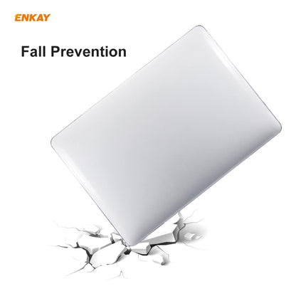 ENKAY 3 in 1  Crystal Laptop Protective Case + EU Version TPU Keyboard Film + Anti-dust Plugs Set for MacBook Pro 15.4 inch A1707 & A1990 (with Touch Bar)(Black) - MacBook Pro Cases by ENKAY | Online Shopping South Africa | PMC Jewellery | Buy Now Pay Later Mobicred