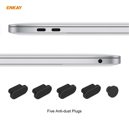 ENKAY 3 in 1 Matte Laptop Protective Case + US Version TPU Keyboard Film + Anti-dust Plugs Set for MacBook Air 13.3 inch A1932 (2018)(Pink) - MacBook Air Cases by ENKAY | Online Shopping South Africa | PMC Jewellery | Buy Now Pay Later Mobicred