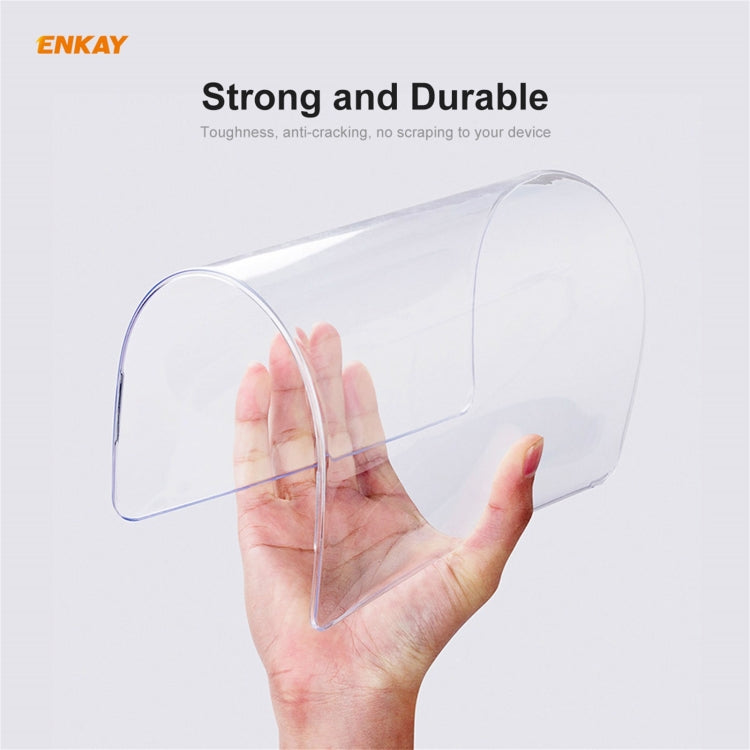 ENKAY 3 in 1 Crystal Laptop Protective Case + US Version TPU Keyboard Film + Anti-dust Plugs Set for MacBook Pro 13.3 inch A2251 & A2289 & A2338 (with Touch Bar)(Orange) - MacBook Pro Cases by ENKAY | Online Shopping South Africa | PMC Jewellery | Buy Now Pay Later Mobicred