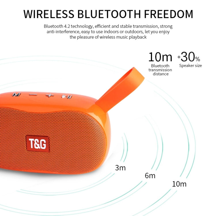 T&G TG173 TWS Subwoofer Bluetooth Speaker With Braided Cord, Support USB / AUX / TF Card / FM(Red) - Desktop Speaker by T&G | Online Shopping South Africa | PMC Jewellery | Buy Now Pay Later Mobicred