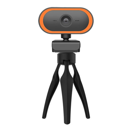 C11 2K Picture Quality HD Without Distortion 360 Degrees Rotate Built-in Microphone Sound Clear Webcams with Tripod(Orange) - HD Camera by PMC Jewellery | Online Shopping South Africa | PMC Jewellery | Buy Now Pay Later Mobicred