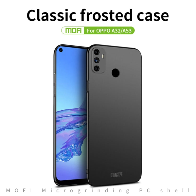 For OPPO A32 / A52 MOFI Frosted PC Ultra-thin Hard Case(Gold) - OPPO Cases by MOFI | Online Shopping South Africa | PMC Jewellery