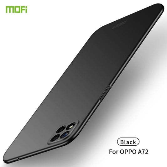 For OPPO A72 MOFI Frosted PC Ultra-thin Hard Case(Black) - OPPO Cases by MOFI | Online Shopping South Africa | PMC Jewellery