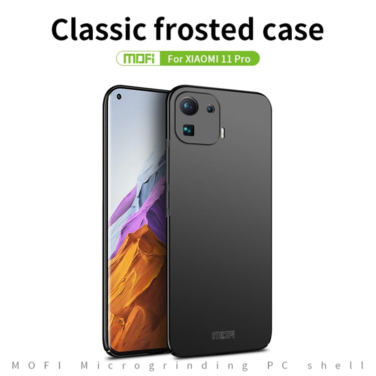 For Xiaomi Mi 11 Pro MOFI Frosted PC Ultra-thin Hard Case(Black) - free shipping - PMC TechLife - Order now!