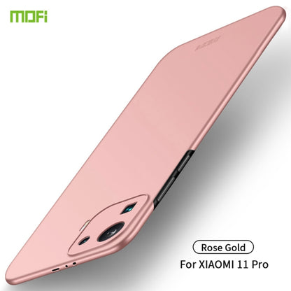 For Xiaomi Mi 11 Pro MOFI Frosted PC Ultra-thin Hard Case(Rose Gold) - Xiaomi Cases by MOFI | Online Shopping South Africa | PMC Jewellery