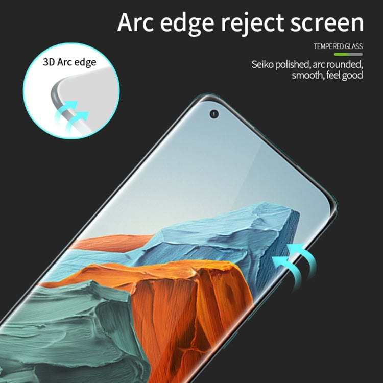 For Xiaomi Mi 11 Pro MOFI 9H 3D Explosion Proof Thermal Bending Full Screen Covered Tempered Glass Film(Black) -  by MOFI | Online Shopping South Africa | PMC Jewellery