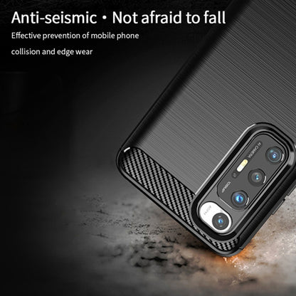 For Xiaomi Mi 10S MOFI Gentleness Series Brushed Texture Carbon Fiber Soft TPU Case(Black) - Xiaomi Cases by MOFI | Online Shopping South Africa | PMC Jewellery | Buy Now Pay Later Mobicred