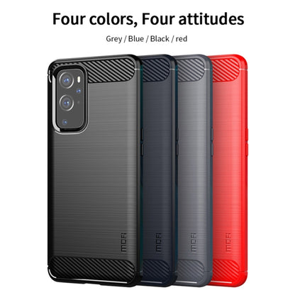 For OnePlus 9 MOFI Gentleness Series Brushed Texture Carbon Fiber Soft TPU Case(Black) - OnePlus Cases by MOFI | Online Shopping South Africa | PMC Jewellery