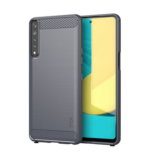 For LG Stylo 7 4G MOFI Gentleness Series Brushed Texture Carbon Fiber Soft TPU Case(Grey) - LG by MOFI | Online Shopping South Africa | PMC Jewellery