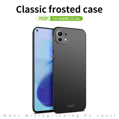 For Xiaomi Mi 11 Lite MOFI Frosted PC Ultra-thin Hard Case(Gold) - Xiaomi Cases by MOFI | Online Shopping South Africa | PMC Jewellery