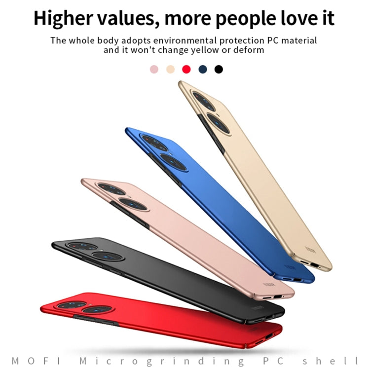 For Huawei P50 Pro MOFI Frosted PC Ultra-thin Hard Case(Blue) - Huawei Cases by MOFI | Online Shopping South Africa | PMC TechLife