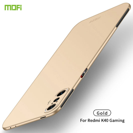 For Xiaomi Redmi K40 Gaming MOFI Frosted PC Ultra-thin Hard Case(Gold) - Xiaomi Cases by MOFI | Online Shopping South Africa | PMC Jewellery