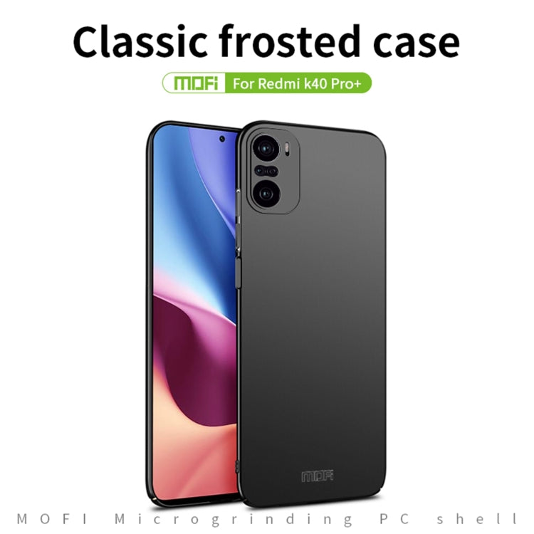 For Xiaomi Redmi K40 Pro+ / POCO F3 / 11i MOFI Frosted PC Ultra-thin Hard Case(Black) - Xiaomi Cases by MOFI | Online Shopping South Africa | PMC Jewellery