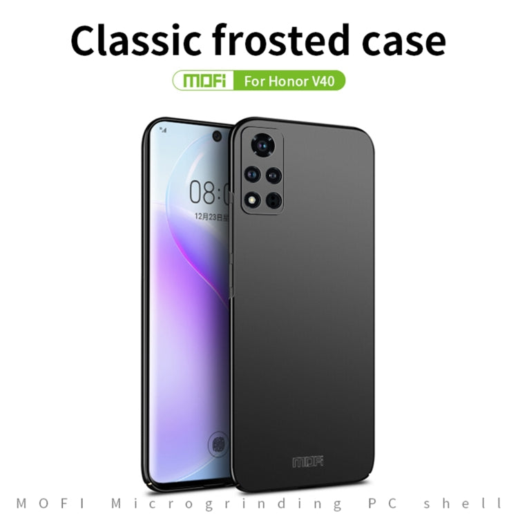 For Honor V40 MOFI Frosted PC Ultra-thin Hard Case(Blue) - Honor Cases by MOFI | Online Shopping South Africa | PMC TechLife | Buy Now Pay Later Mobicred