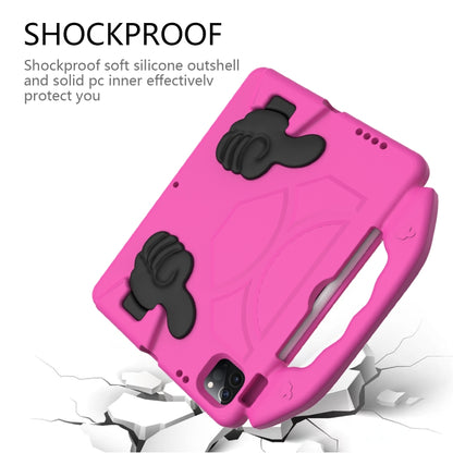 For iPad Pro 11 2022 / 2021 Children EVA Shockproof Tablet Case with Thumb Bracket(Rose Red) - iPad Pro 11 (2022/2021) Cases by PMC Jewellery | Online Shopping South Africa | PMC Jewellery