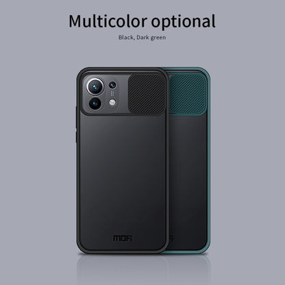 For Xiaomi Mi 11 MOFI Xing Dun Series Translucent Frosted PC + TPU Privacy Anti-glare Shockproof All-inclusive Protective Case(Black) - Xiaomi Cases by MOFI | Online Shopping South Africa | PMC Jewellery