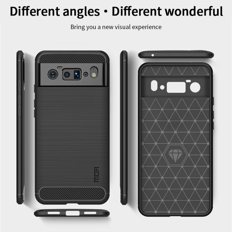 For Google Pixel 6 Pro MOFI Gentleness Series Brushed Texture Carbon Fiber Soft TPU Case(Gray) - Google Cases by MOFI | Online Shopping South Africa | PMC TechLife | Buy Now Pay Later Mobicred
